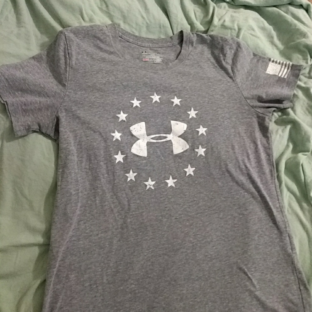Under Armour gray Freedom Series T Shirt